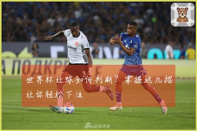 世界杯让球如何判断？掌握这几招让你轻松下注